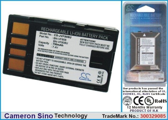Cameron Sino Batteri til kamera for JVC GR-D796, GR-D750, GZ-HD40AC m.fl.