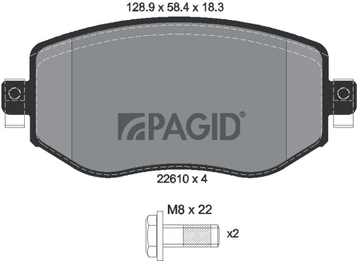 PAGID T2660N Bremseklosser PAGID T2660N Bremseklosser