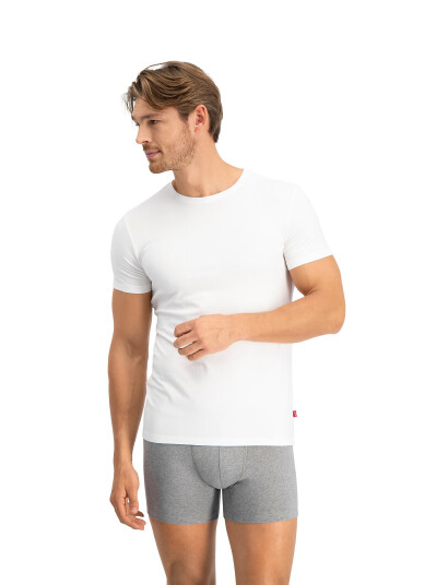 Levi"s® Levis Men Solid Crew 2P - White - L