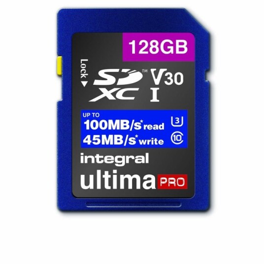 Integral Høyhastighets SDHC/XC V30 UHS-I U3 128 GB SD-minnekort
