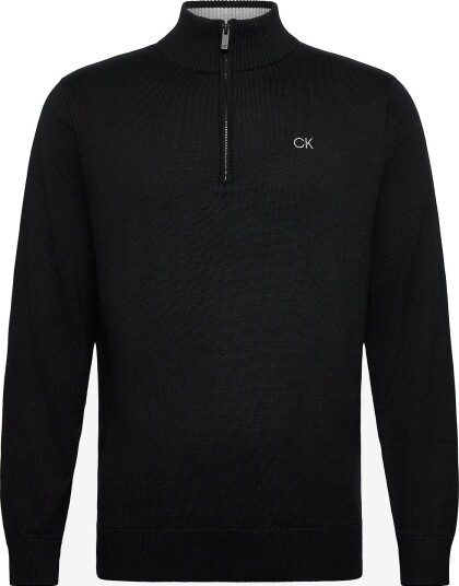 Calvin Klein Golf Elmwood Half Zip Sweater BLACK M