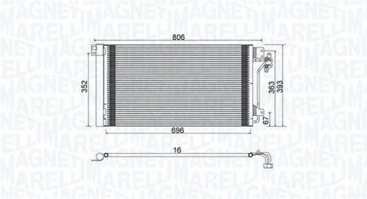 Kondensator MAGNETI MARELLI 350203962000 Kondensator MAGNETI MARELLI 350203962000