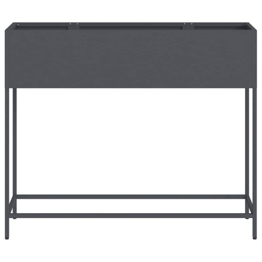 Hevet Hagebed 100x26x82 cm Antrasitt Stål Hevet Hagebed 100x26x82 cm Antrasitt Stål