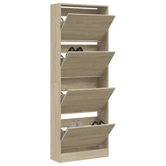 Skoskap sonoma eik 60x21x163,5 cm konstruert tre 8721012381414