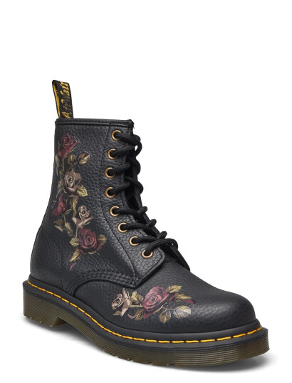 Dr. Martens 1460 Black Decayed Roses Classic Tumbled Nappa - Black - 36 Dr. Martens 1460 Black Decayed Roses Classic Tumbled Nappa - Black - 36