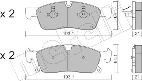 METELLI 22 0927 4 Bremseklosser