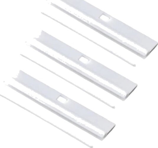 Vertikal Persienne Henger 5 \" 127mm Erstatning Hvite Hengere for Lameller Louvre DIY Justerbar Vertikal Persienne Tilbehør Pakke med 20.