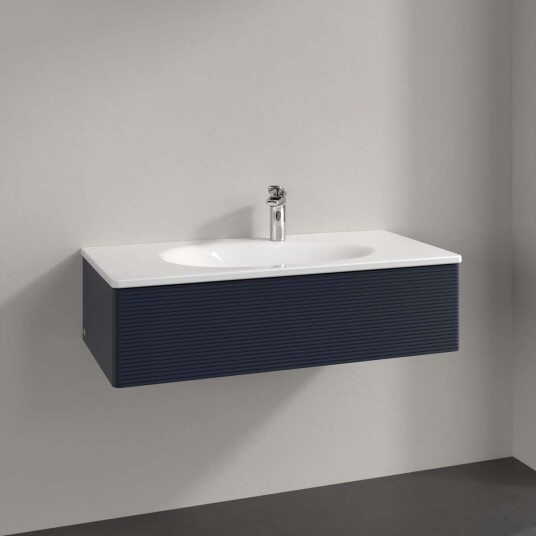 Villeroy & Boch  Antao Servantskap med 1 skuff 98,8x49,3x25,6 cm m/lys Blå Matt