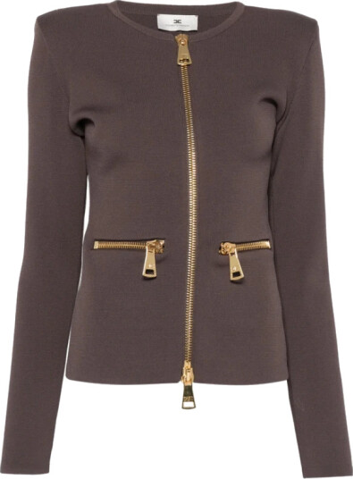 Elisabetta Franchi Dame Strikkevarer Brun S, Elisabetta Franchi Dame Strikkevarer Brun S,