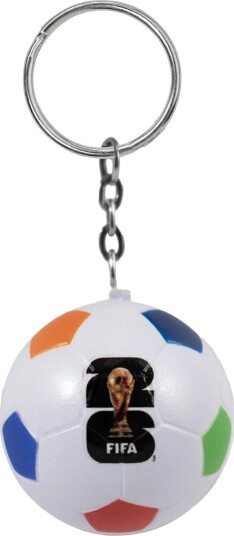 FIFA World Cup Stressball Nøkkelring Hvit