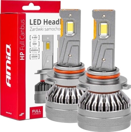 Led Bilpærer Hk Full Canbus Hb3 9005 Amio-03678