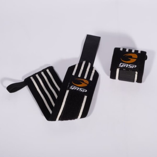Hardcore Wrist Wraps Black/White / OS Hardcore Wrist Wraps Black/White / OS