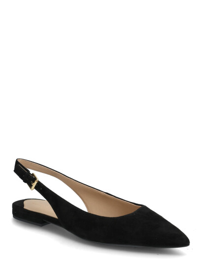 Lauren Ralph Lauren Londyn Suede Slingback Flat - Black - 38 Lauren Ralph Lauren Londyn Suede Slingback Flat - Black - 38