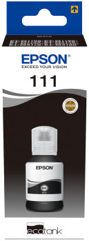 Epson T111 EcoTank Pigmented Black Ink bottle Epson T111 EcoTank Pigmented Black Ink bottle