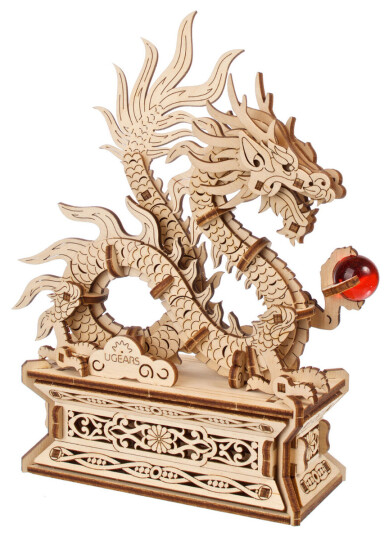 Ugears 3D Trebyggesett 141 deler Wood Dragon Ugears 3D Trebyggesett 141 deler Wood Dragon