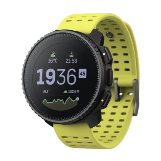 Suunto Vertical - glass fibre reinforced polyamide - sport watch with strap - black lime
