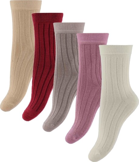 Minymo Ankle Sock Rib (5-Pack) Pink 15\18 Minymo Ankle Sock Rib (5-Pack) Pink 15\18
