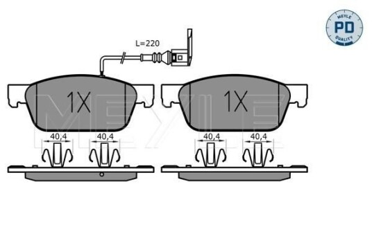 Bremseklosser MEYLE 025 246 2318/PD