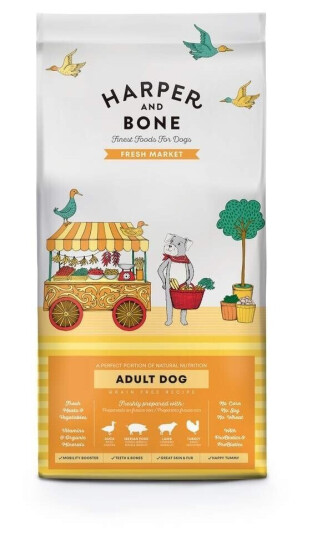 Harper And Bone Dog Adult Medium/Large Fresh Market Tørrfôr (2 kg)