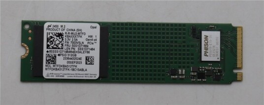 Lenovo Micron 2450 SSD 512GB M.2 2280 PCIe 4.0 NVMe Opal 5SS1D71684