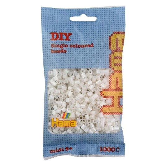 Hama Ironing beads - Pearl Hvit (064) 1000pcs. Hama Ironing beads - Pearl Hvit (064) 1000pcs.