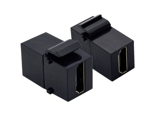 Value Hdmi Keystone Module 2 Pcs / Set Black (25.99.8208)