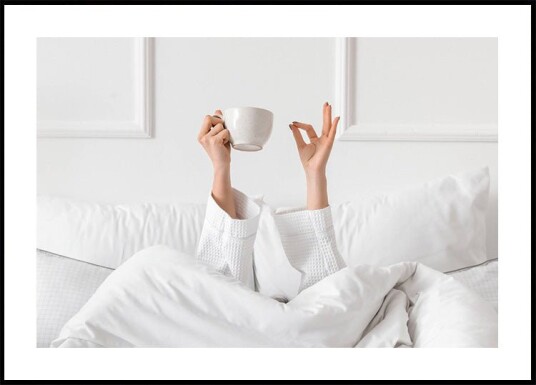 Kaffe i Sengen Plakat Plakat / 21x30cm