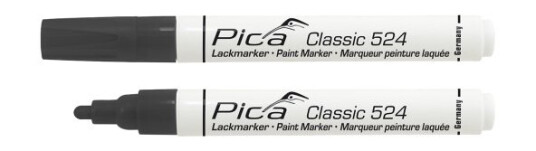 Pica Classic Paint Marker Rund Spiss 2-4 mm - Svart Pica Classic Paint Marker Rund Spiss 2-4 mm - Svart