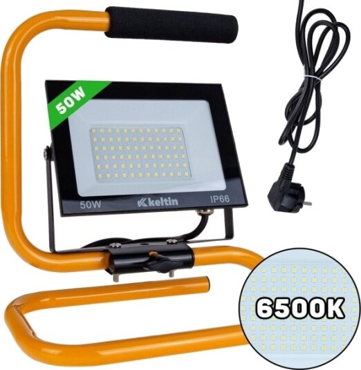 Led Flomlys 50W Med Stativ Og Kabel – Kald Hvit 6500K 10 Led Flomlys 50W Med Stativ Og Kabel – Kald Hvit 6500K 10