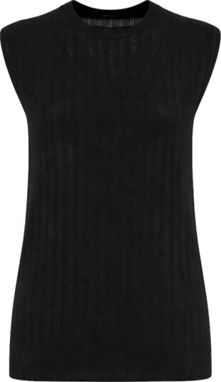 Kiton Dame Topper Svart S,