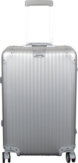 Borg Living Aluminiums koffert - Sølvfarget - 68 liter - Luksuriøs reisekoffert med TSA-lås