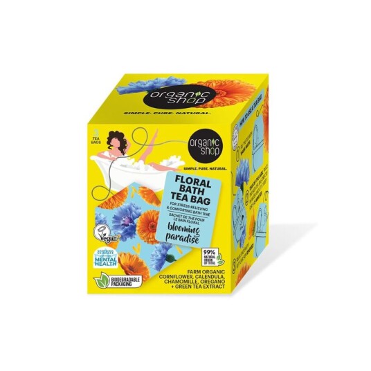 Organic Shop floral bath tea bag 3x50g