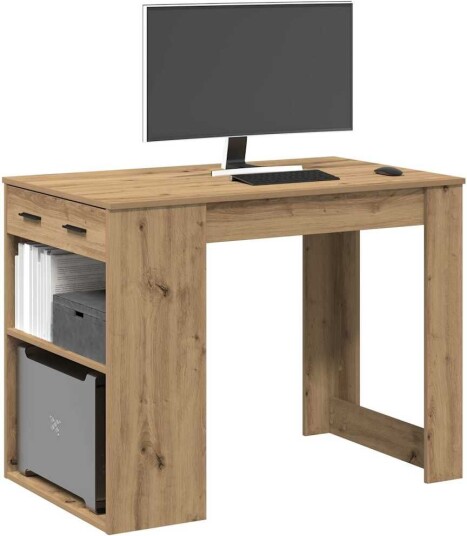 Skrivebord med skuff og hylle 102x62x77,5 cm konstruert tre 8721158575739