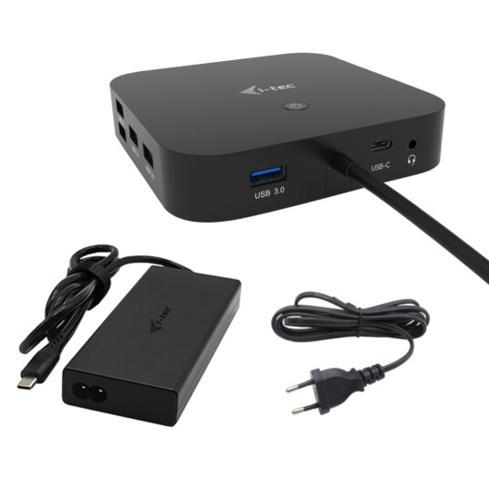 i tec C31TRI4KDPDPRO dokkingstasjon USB C HDMI 2xDP 112W Thunderbolt kompatibel