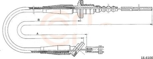 Clutchkabel COFLE 18.6100 Clutchkabel COFLE 18.6100