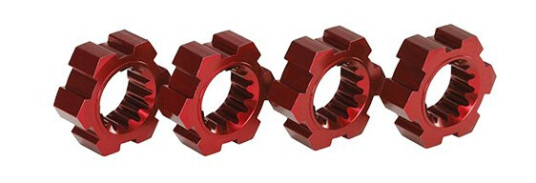 Traxxas 7756R Wheel Hubs Hex Red Aluminium 4 Traxxas 7756R Wheel Hubs Hex Red Aluminium 4