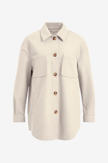 Vila   Skjortejakke viKimmi Shirt L/S Jacket   Beige