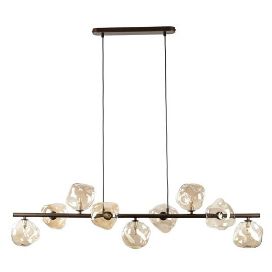 Lava takpendel 9 lys 116 cm Brun Lava takpendel 9 lys 116 cm Brun