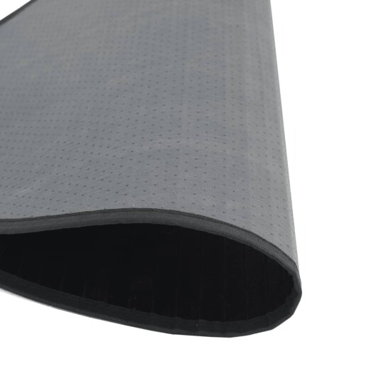  Teppe rund svart 80 cm bambus 8721012369979
