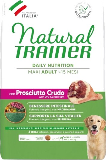 Natural Trainer Tørrfôr Adult Trainer Natural Maxi Rå Skinke 12 kg Natural Trainer Tørrfôr Adult Trainer Natural Maxi Rå Skinke 12 kg