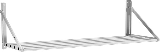 Royal Catering Vegghylle klappes sammen 120 x 45 cm 40 kg rustfritt stål 10011725