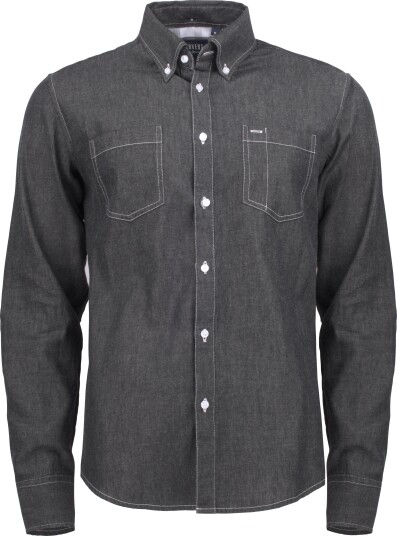 James Harvest Skjorte Jupiter Svart Denim Svart