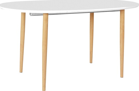 Gaeta Spisebord Ovalt 160 cm - Hvit/Natur