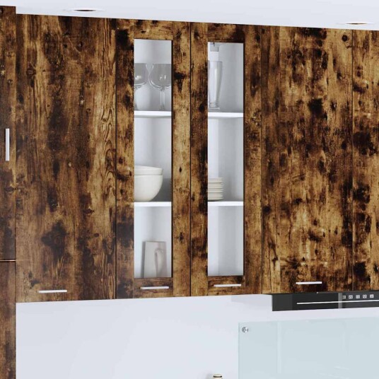  Hengende skap Riga Røkt eik 60 x 31 x 100 cm Konstruert tre