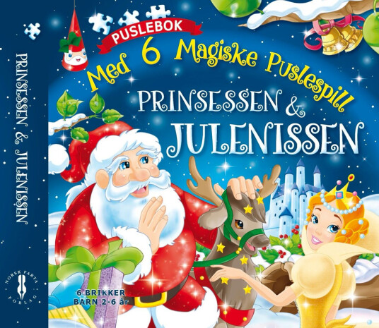 Prinsessen og julenissen  med 6 magiske puslespill