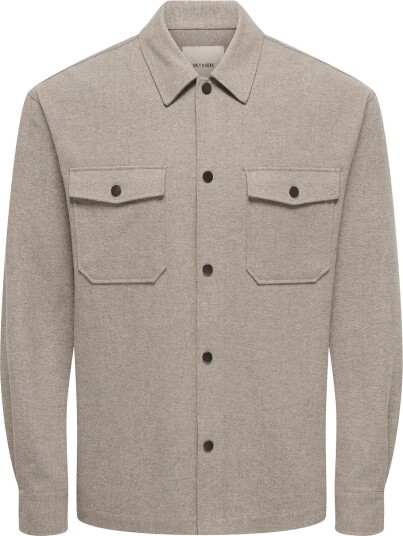 ONLY & SONS Onsmark Brushed 0353 Overshirt Noos FALCON S