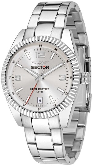 Sector 240 Herreklokke R3253476003 Sølvfarget/Stål Ø41 mm Sector 240 Herreklokke R3253476003 Sølvfarget/Stål Ø41 mm
