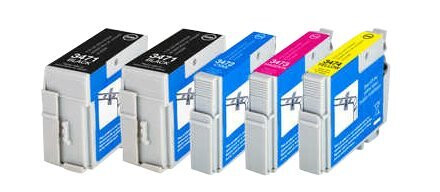 Peach Multi Pack Plus - 5-Pack - Xl - Svart Gul Cyan Magenta - Kompatibel - Blekkpatron (Alternativ For: Epson 34Xl Epson T3471 Epson T3472 Epson T3473 Epson T3474) - For Epson Workforce Pro Wf-3720Dwf Wf-3725Dwf