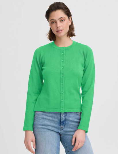 ICHI Ihluls O Neck Ca Green M ICHI Ihluls O Neck Ca Green M