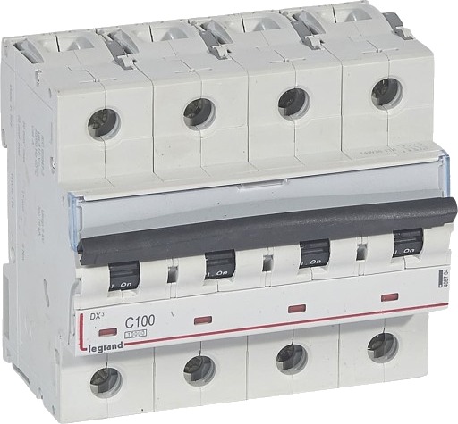 Legrand Automatsikring DX3 C 100A 4P, 6M, 10/16kA